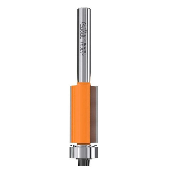 Cmt Flush Trim Router Bit 1/4" Shank, 1/2" Bearing, 1/2" Cutting Diameter, 1" Cutting Length 806.127.11